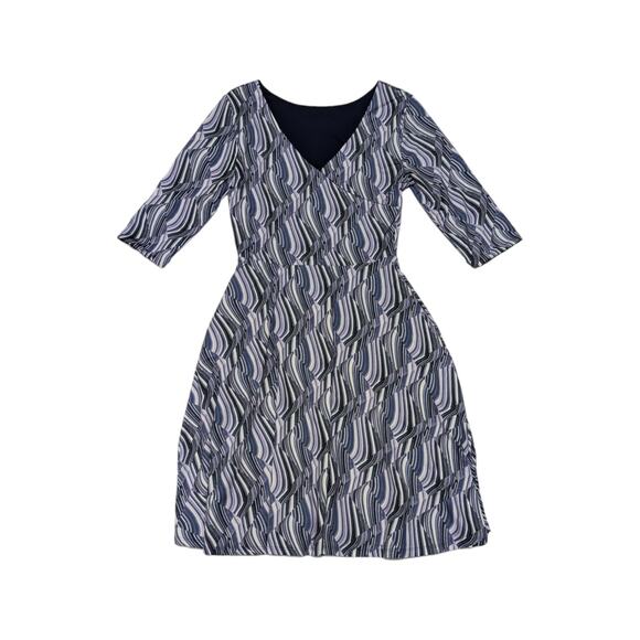 Betabrand Round Trip Reversible Dress Purple Four Way Half Sleeve Womens Small - Picture 1 of 6